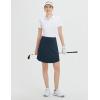 imagebaleaf Skorts for Woman 20quot Knee Length Golf Tennis Skirt High Waisted Long Athletic Casual Pockets UPF 50Navy Blue