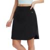 imagebaleaf Skorts for Women 20quot Golf Athletic Tennis Skirts Knee Length Pickleball Hiking Casual Skort Zipper Pockets UPF50Black