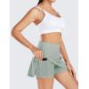 imagebaleaf Womens 13quot Tennis Skirts Golf Skort High Waisted Athletic Pleated Pockets Linner Running Sports Workout CasualSolid Light Gray