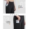 imagebaleaf Womens 14 Long Shorts Knee Length Capris Quick Dry Lightweight Cargo Hiking Cycling Zipper Pockets UPF 50Black