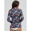 imagebaleaf Womens 14 Zip Rash Guard Swim Shirts with Zipper Pocket UPF 50 Long Sleeve Sun Protection Swimsuit TopsBlack Floral