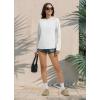 imagebaleaf Womens 14 Zip Rash Guard Swim Shirts with Zipper Pocket UPF 50 Long Sleeve Sun Protection Swimsuit TopsStar White