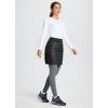 imagebaleaf Womens 17quot Puffer Quilted Skirt Lightweight Insulated Warm Snow Skirts Hiking Running Golf OutdoorsBlack