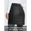 imagebaleaf Womens 17quot Puffer Quilted Skirt Lightweight Insulated Warm Snow Skirts Hiking Running Golf OutdoorsBlack