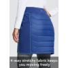 imagebaleaf Womens 17quot Puffer Quilted Skirt Lightweight Insulated Warm Snow Skirts Hiking Running Golf OutdoorsBlue