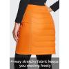 imagebaleaf Womens 17quot Puffer Quilted Skirt Lightweight Insulated Warm Snow Skirts Hiking Running Golf OutdoorsOrange