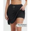 imagebaleaf Womens 18quot Tennis Skorts Skirts Knee Length with Liner Shorts High Waisted Golf Pickleball Athletic with PocketsBlack