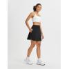 imagebaleaf Womens 18quot Tennis Skorts Skirts Knee Length with Liner Shorts High Waisted Golf Pickleball Athletic with PocketsBlack
