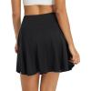 imagebaleaf Womens 18quot Tennis Skorts Skirts Knee Length with Liner Shorts High Waisted Golf Pickleball Athletic with PocketsBlack