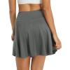 imagebaleaf Womens 18quot Tennis Skorts Skirts Knee Length with Liner Shorts High Waisted Golf Pickleball Athletic with PocketsDark Gray