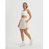imagebaleaf Womens 18quot Tennis Skorts Skirts Knee Length with Liner Shorts High Waisted Golf Pickleball Athletic with PocketsOyster Gray