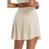 imagebaleaf Womens 18quot Tennis Skorts Skirts Knee Length with Liner Shorts High Waisted Golf Pickleball Athletic with PocketsOyster Gray