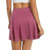 imagebaleaf Womens 18quot Tennis Skorts Skirts Knee Length with Liner Shorts High Waisted Golf Pickleball Athletic with PocketsRose Red