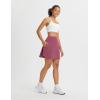 imagebaleaf Womens 18quot Tennis Skorts Skirts Knee Length with Liner Shorts High Waisted Golf Pickleball Athletic with PocketsRose Red