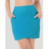 imagebaleaf Womens 2025 17quot Swim Skirt Bottoms High Waisted Modest Bathing Suit Skirt Tummy Control Swim BottomsAqua Blue 17 B