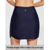imagebaleaf Womens 2025 17quot Swim Skirt Bottoms High Waisted Modest Bathing Suit Skirt Tummy Control Swim BottomsDark Blue 17 a