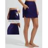 imagebaleaf Womens 2025 17quot Swim Skirt Bottoms High Waisted Modest Bathing Suit Skirt Tummy Control Swim BottomsNavy Blue 14