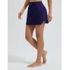 imagebaleaf Womens 2025 17quot Swim Skirt Bottoms High Waisted Modest Bathing Suit Skirt Tummy Control Swim BottomsNavy Blue 14