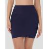 imagebaleaf Womens 2025 17quot Swim Skirt Bottoms High Waisted Modest Bathing Suit Skirt Tummy Control Swim BottomsNavy Blue 17 B