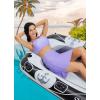imagebaleaf Womens 2025 17quot Swim Skirt Bottoms High Waisted Modest Bathing Suit Skirt Tummy Control Swim BottomsPurple 17 a