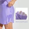 imagebaleaf Womens 2025 17quot Swim Skirt Bottoms High Waisted Modest Bathing Suit Skirt Tummy Control Swim BottomsPurple 17 a