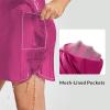 imagebaleaf Womens 2025 17quot Swim Skirt Bottoms High Waisted Modest Bathing Suit Skirt Tummy Control Swim BottomsRose Red 17 a