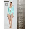 imagebaleaf Womens 2025 UPF 50 Cropped Cover Up Cardigan Tie Front Lightweight Summer Sun Wrap SPF Shirts Beach OutdoorGreenlong Sleeve