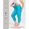 imagebaleaf Womens 20quot High Waisted Swim Pants 2025 Long Swim Capris UPF50 Swimsuit with Liner and PocketsGlacier Blue