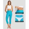 imagebaleaf Womens 20quot High Waisted Swim Pants 2025 Long Swim Capris UPF50 Swimsuit with Liner and PocketsGlacier Blue