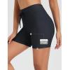 imagebaleaf Womens 4D Padded Bike Shorts High Waisted Cycling Underwear Zipper Pockets for Bicycle Biking CycleBlack