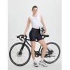 imagebaleaf Womens 4D Padded Bike Shorts High Waisted Cycling Underwear Zipper Pockets for Bicycle Biking CycleBlack