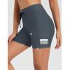 imagebaleaf Womens 4D Padded Bike Shorts High Waisted Cycling Underwear Zipper Pockets for Bicycle Biking CycleDark Gray