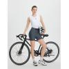 imagebaleaf Womens 4D Padded Bike Shorts High Waisted Cycling Underwear Zipper Pockets for Bicycle Biking CycleDark Gray