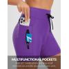 imagebaleaf Womens 4D Padded Bike Shorts High Waisted Cycling Underwear Zipper Pockets for Bicycle Biking CycleDark Purple