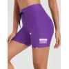 imagebaleaf Womens 4D Padded Bike Shorts High Waisted Cycling Underwear Zipper Pockets for Bicycle Biking CycleDark Purple