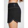 imagebaleaf Womens 4quot High Waisted Swim Shorts Quick Dry Board Shorts UPF50 Swimsuit with Liner and PocketsBlack