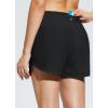 imagebaleaf Womens 4quot High Waisted Swim Shorts Quick Dry Board Shorts UPF50 Swimsuit with Liner and PocketsBlack
