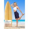 imagebaleaf Womens 9quot High Waisted Swim Board Shorts Quick Dry Swimsuits Bottoms with DrawstringDark Blue