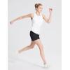 imagebaleaf Womens Athletic Shorts 7 Inch Long Hiking Shorts High Waist Pockets5 Inchblack