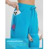 imagebaleaf Womens Bermuda Long Shorts 9quot Above Knee Length Quick Dry Lightweight Zipper Pockets Casual Summer Athletic UPF 50Aqua Blue