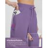 imagebaleaf Womens Bermuda Long Shorts 9quot Above Knee Length Quick Dry Lightweight Zipper Pockets Casual Summer Athletic UPF 50Dark Purple