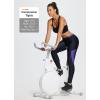 imagebaleaf Womens Bike Pants 4D Padded Cycling Tights High Waisted Bicycle Clothes Pockets Biking Apparel UPF 5003blackPurple