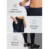 imagebaleaf Womens Bike Pants 4D Padded Cycling Tights High Waisted Bicycle Clothes Pockets Biking Apparel UPF 5003blackPurple