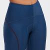 imagebaleaf Womens Bike Pants High Waist 4D Padded Cycling Capris Shorts 34 Biking Tights Pockets UPF50Blue
