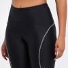 imagebaleaf Womens Bike Pants High Waist 4D Padded Cycling Capris Shorts 34 Biking Tights Pockets UPF50Grey