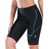imagebaleaf Womens Bike Shorts 4D Padded Cycling Spinning Road Bike Pockets Wide Waistband UPF5001blue