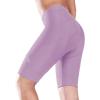 imagebaleaf Womens Bike Shorts 4D Padded Cycling Spinning Road Bike Pockets Wide Waistband UPF5001cardamom Purple