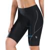 imagebaleaf Womens Bike Shorts 4D Padded Cycling Spinning Road Bike Pockets Wide Waistband UPF5001grey