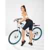 imagebaleaf Womens Bike Shorts 4D Padded Cycling Spinning Road Bike Pockets Wide Waistband UPF5001grey