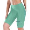 imagebaleaf Womens Bike Shorts 4D Padded Cycling Spinning Road Bike Pockets Wide Waistband UPF5001misty Green